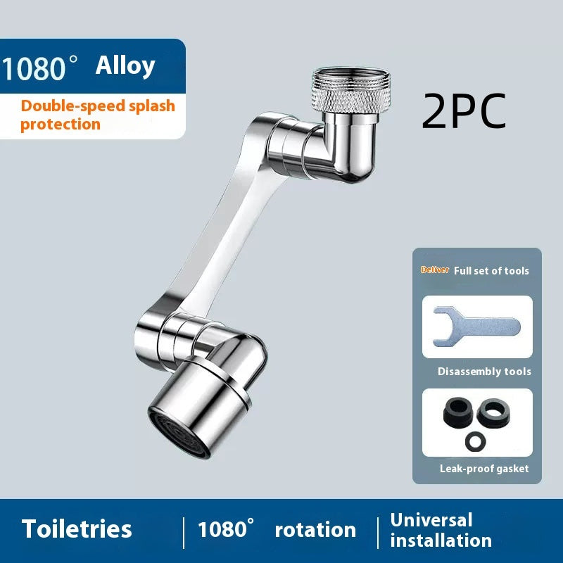 1080° Rotating Faucet Extender with Built-In Water Filter